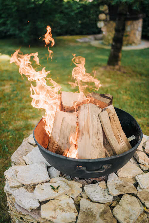 fire pit in garden GTA